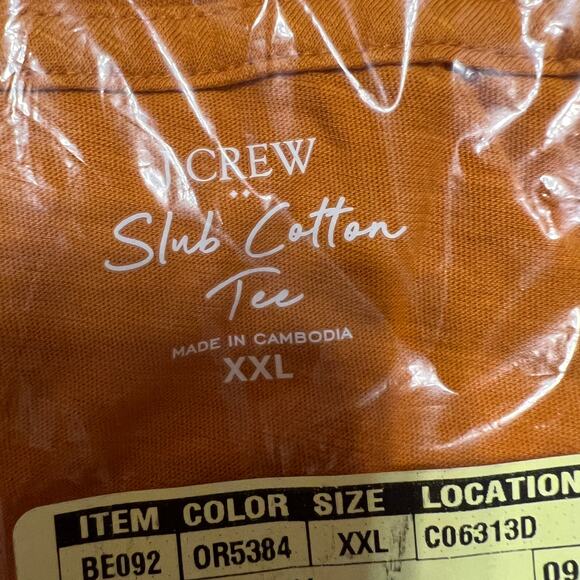 NWT J. Crew Bronzed Spice Vintage Slub Cotton Crewneck Tee - Picture 7 of 9
